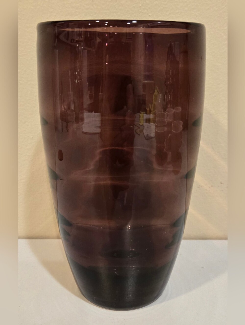 Purple Glass Decorative Vase - Unbranded